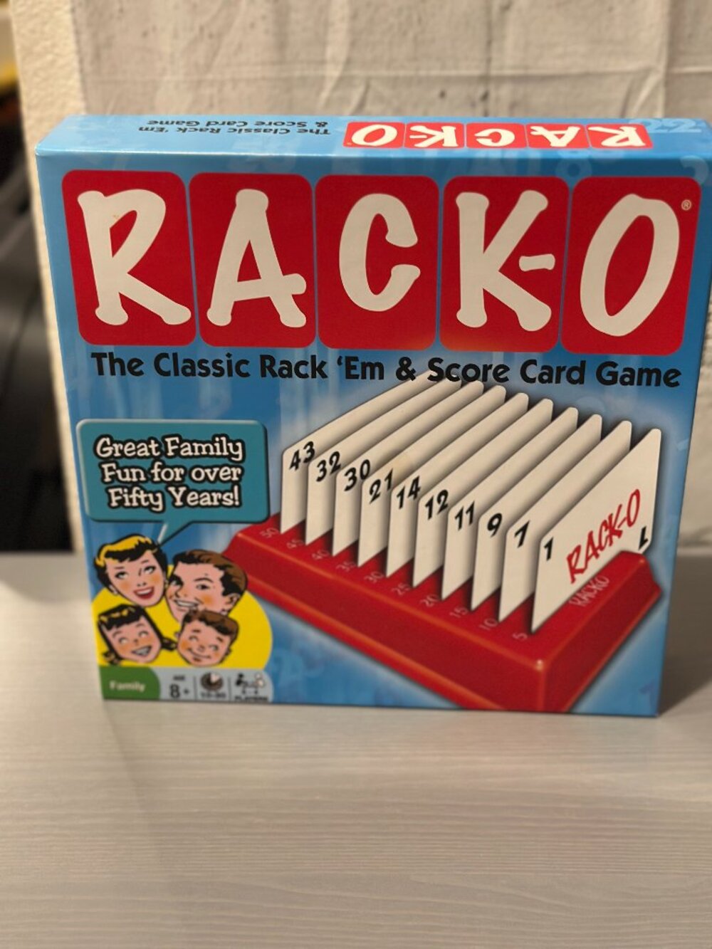 Rack-O Classic Card Game Complete Family Game Like New Rack Em Score Cards